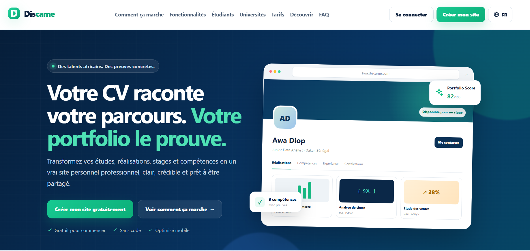 accueil discame
